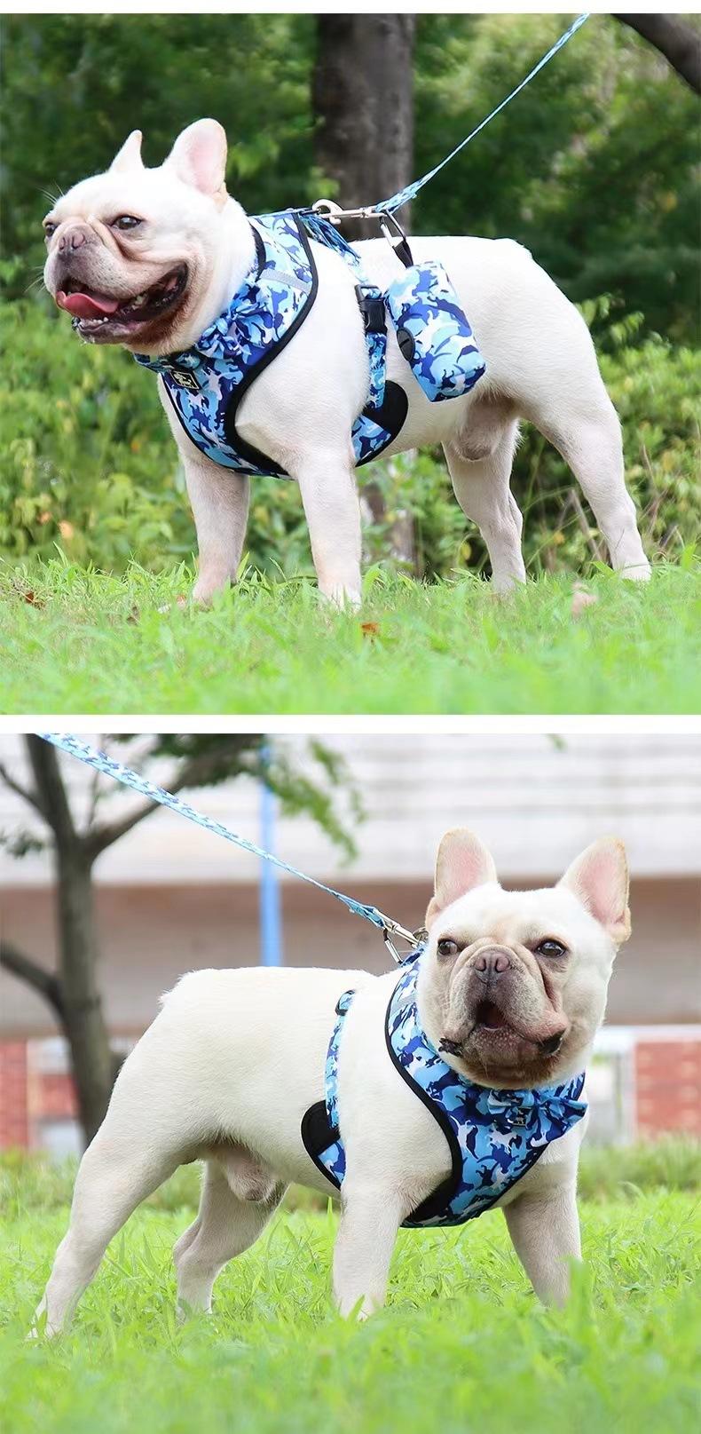 犬 ハーネス 迷彩柄ペット用お散歩セット