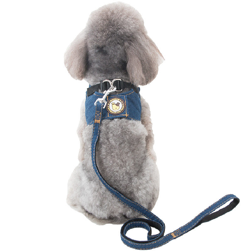 犬 ハーネス シンプル デニムメッシュ ハーネス