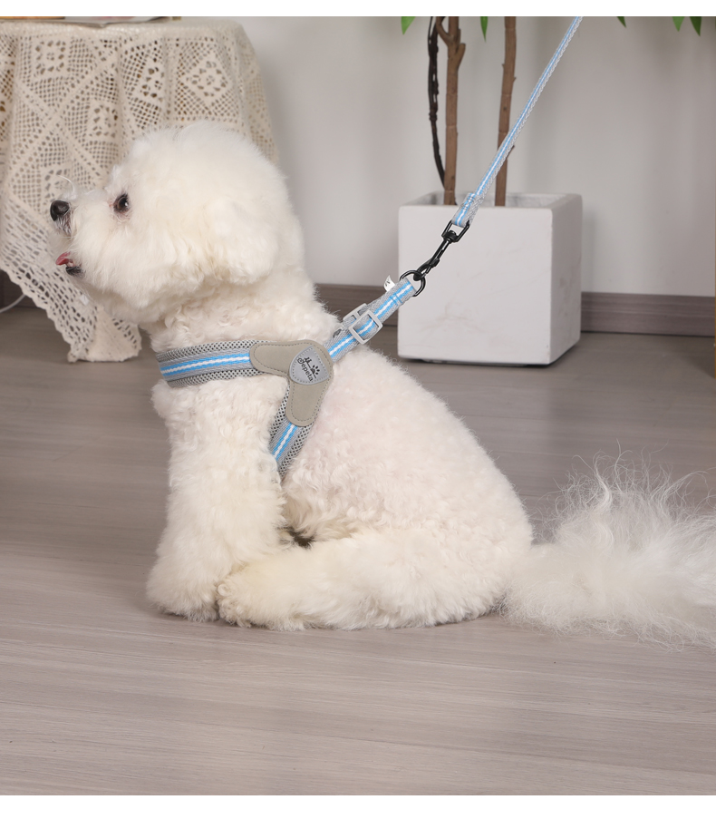犬 ハーネス シンプルストライプ メッシュハーネス