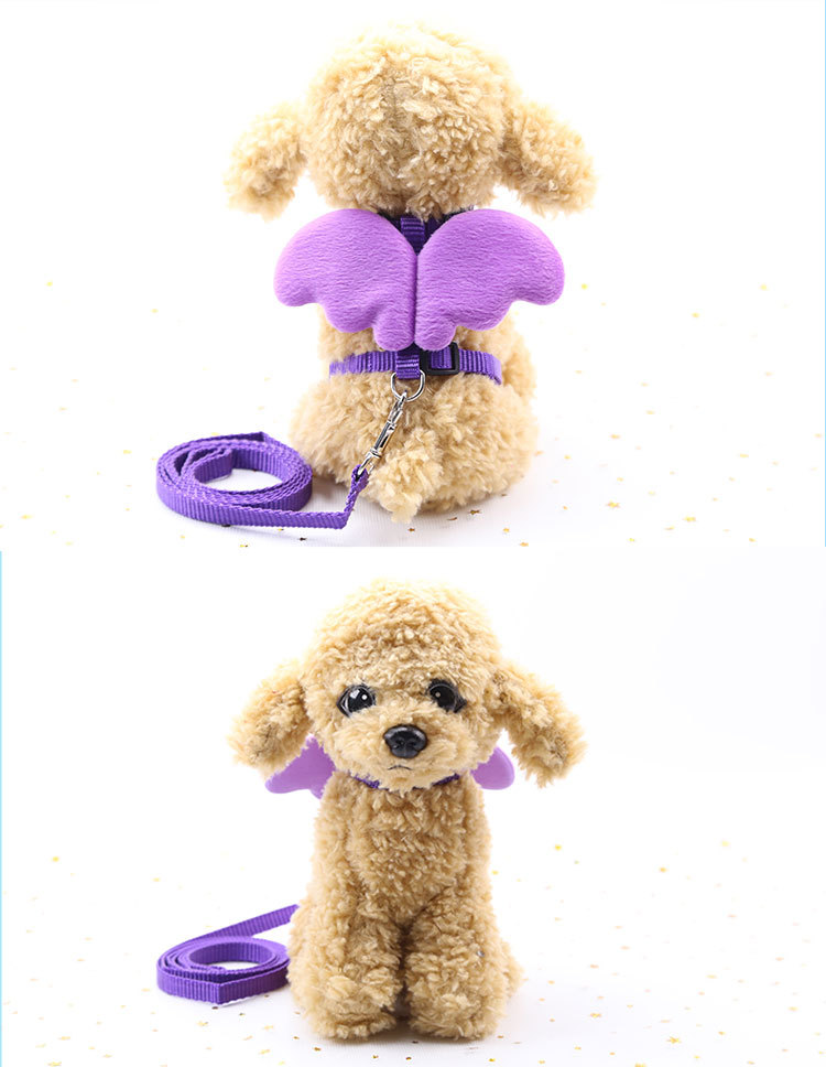 犬 ハーネス 天使の羽根 ぬいぐるみ付きハーネス