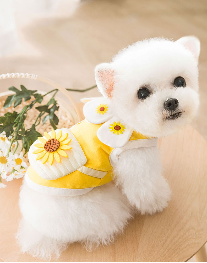 犬 ハーネス ひまわりの花びらハーネス