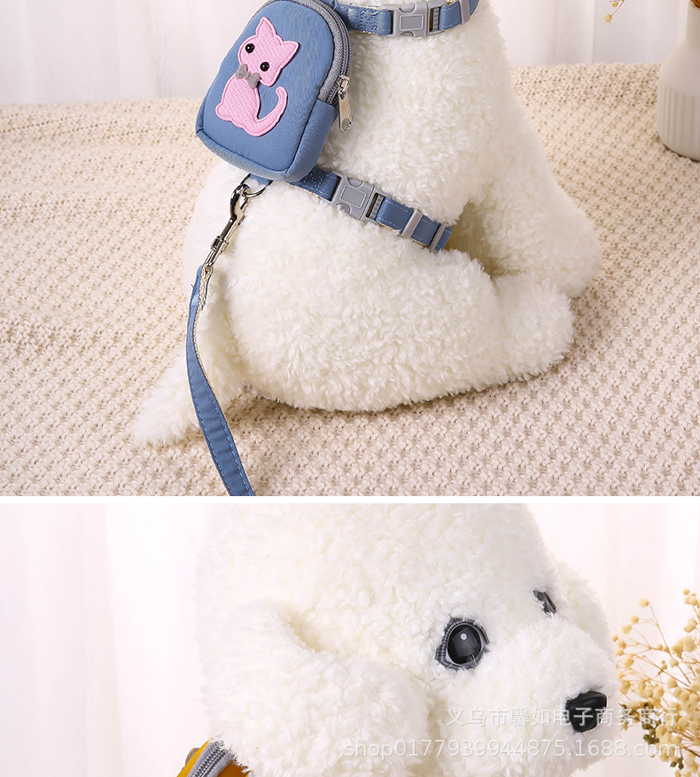 犬 ハーネス もこもこわんちゃんハーネスリード