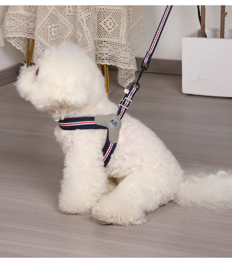 犬 ハーネス シンプルストライプ メッシュハーネス