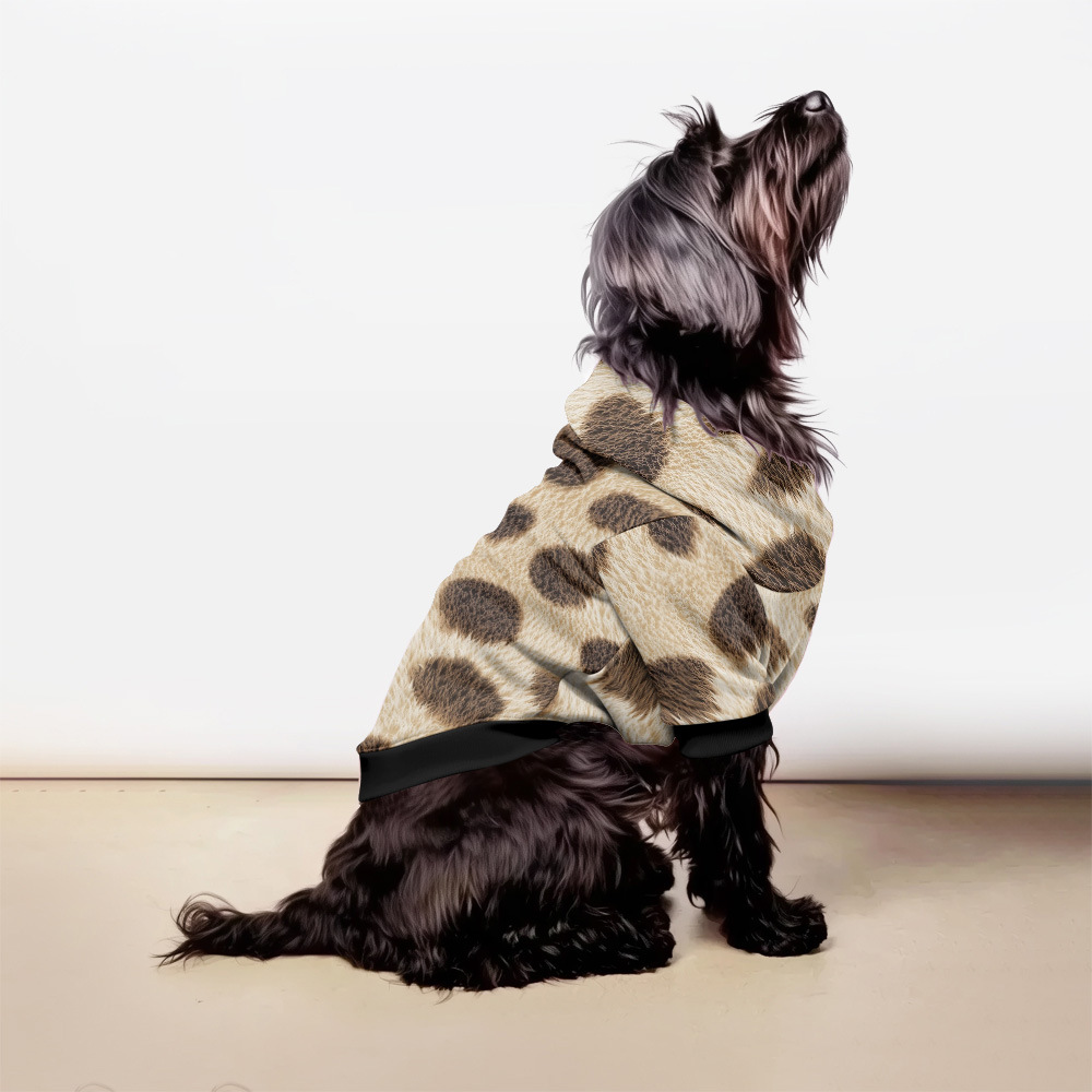 犬 ハーネス 柔らか素材の斑模様ジャケット