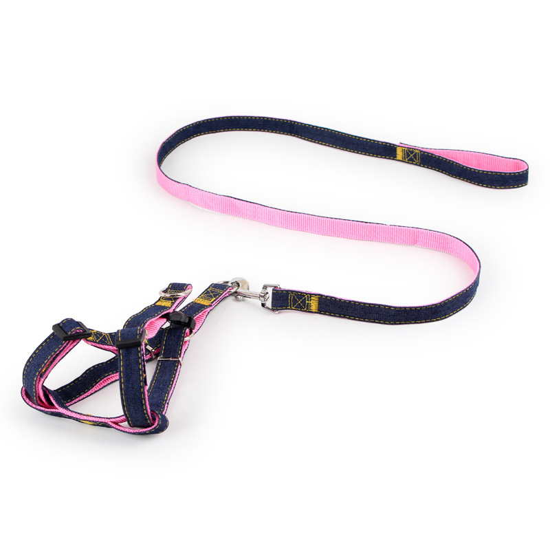 犬 ハーネス シンプル デニム風 ペット用ハーネス