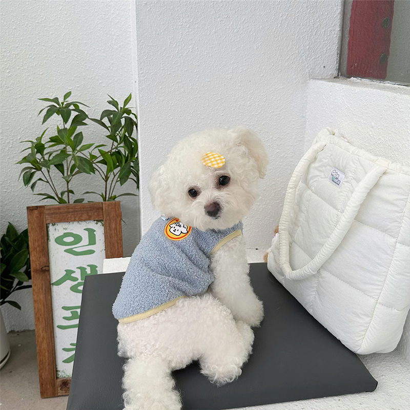 犬 ハーネス もこもこベスト ふわり