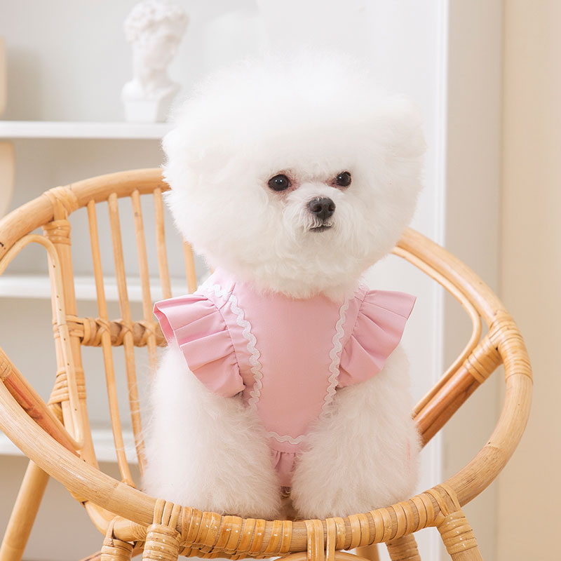 犬 ハーネス ふんわりメイド風リボンハーネス