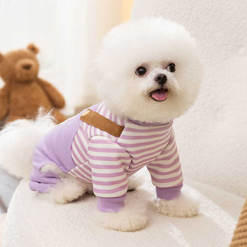 犬 ハーネス うさぎポケット付きペット用つなぎオーバーオール