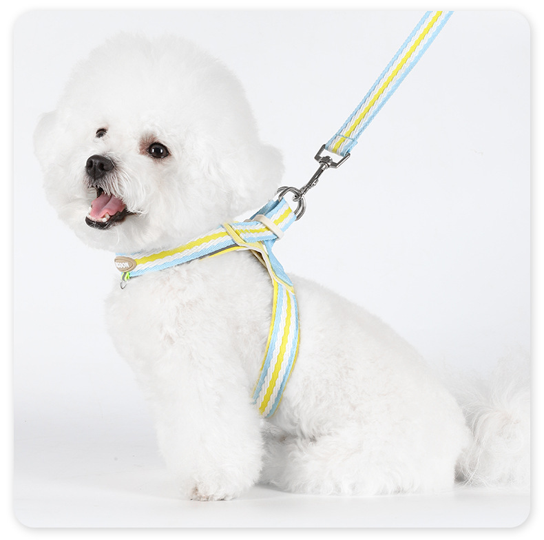 犬 ハーネス パステルストライプ ソフトハーネス