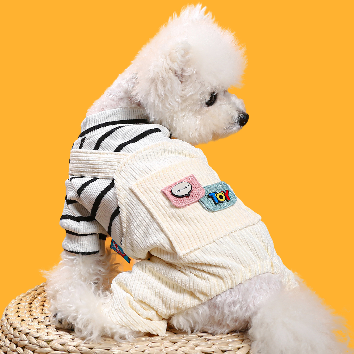 犬 ハーネス モコモココーデュロイオーバーオール