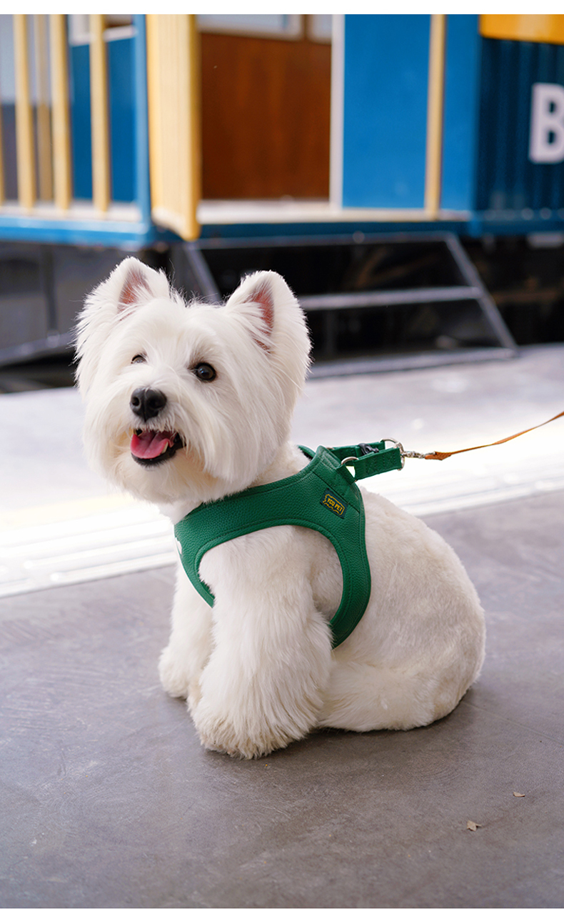 犬 ハーネス なめらか革調やすらぎハーネス