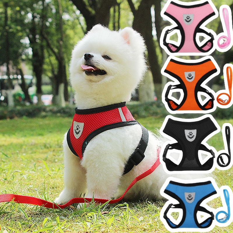 犬 ハーネス もこもこ安心メッシュハーネス