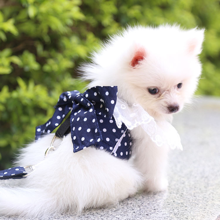 犬 ハーネス フリルレースおしゃれハーネス