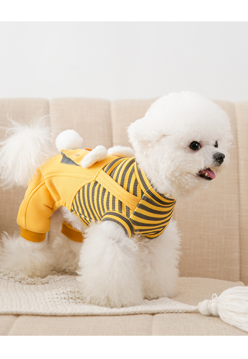 犬 ハーネス くま模様のお散歩用つなぎ
