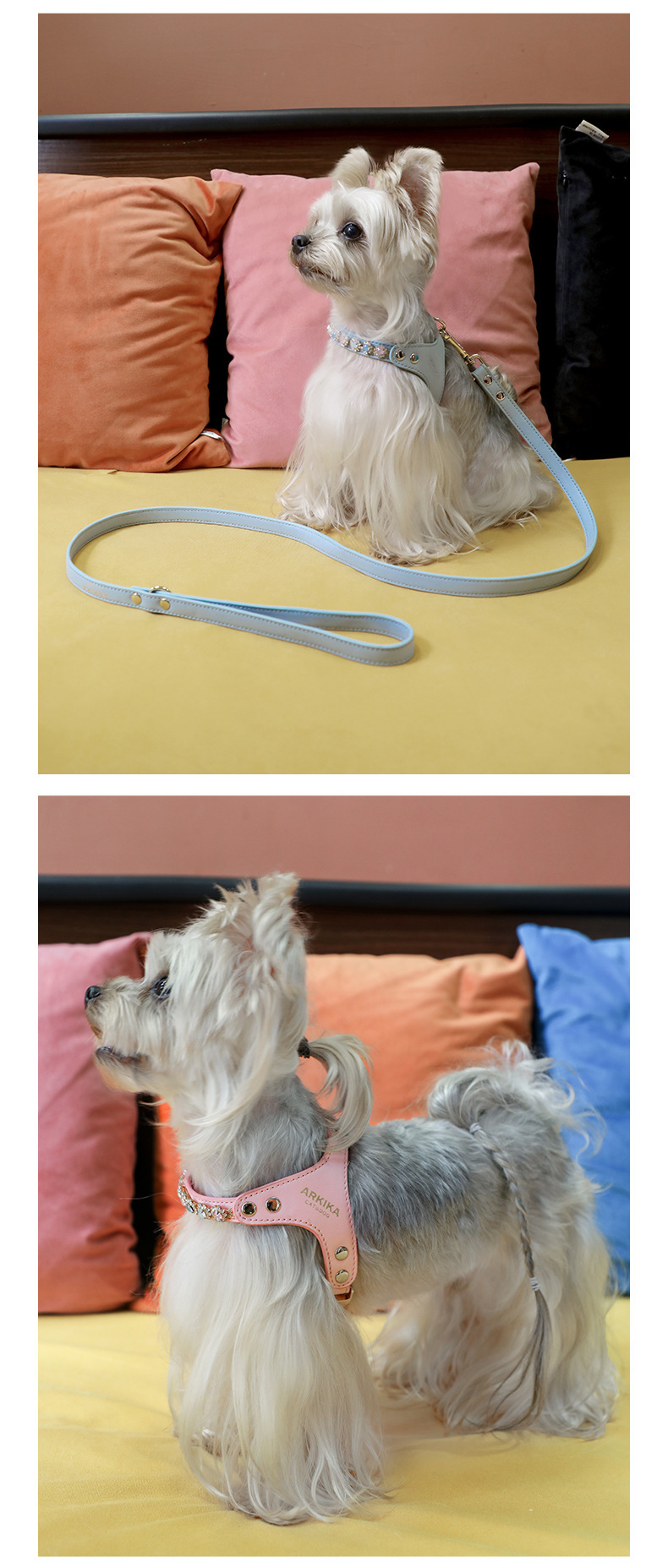 犬 ハーネス キラキラ輝く アクセサリー風ハーネス
