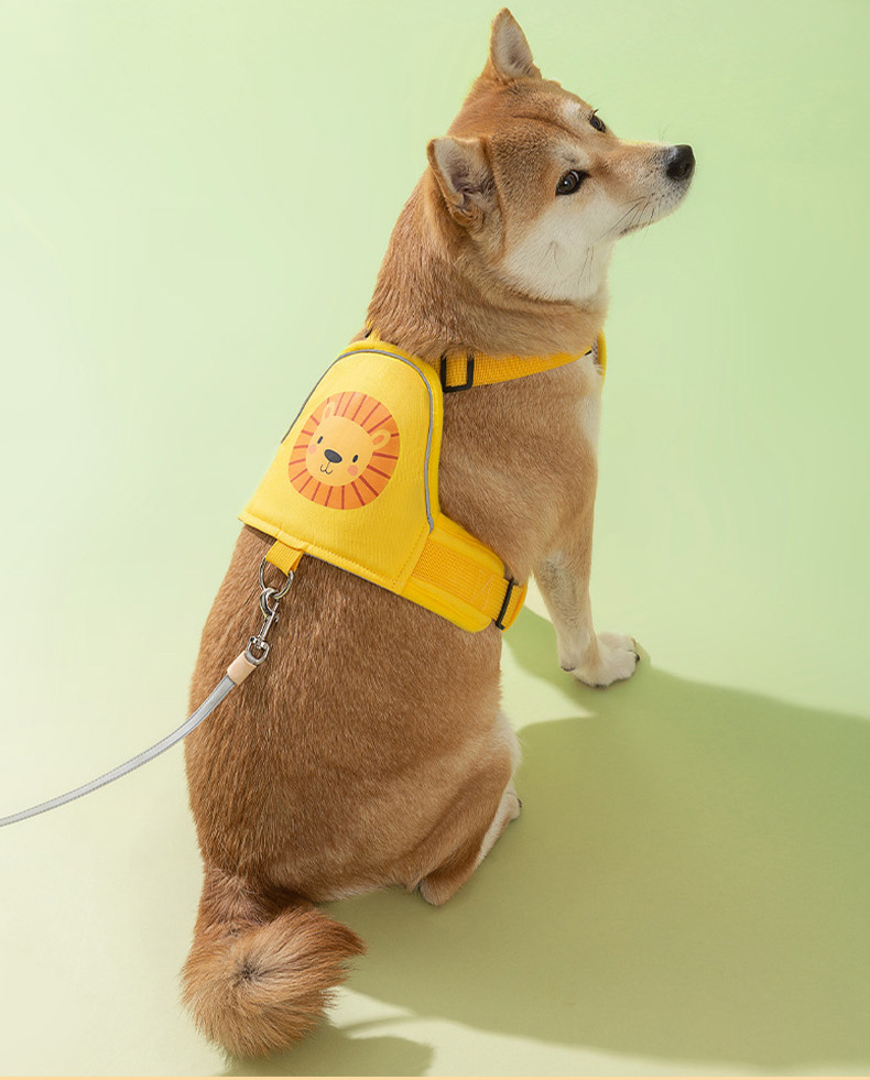 犬 ハーネス ライオン柄 やさしい心地 ハーネス