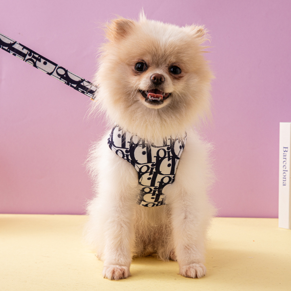 犬 ハーネス モノグラム柄メッシュハーネス