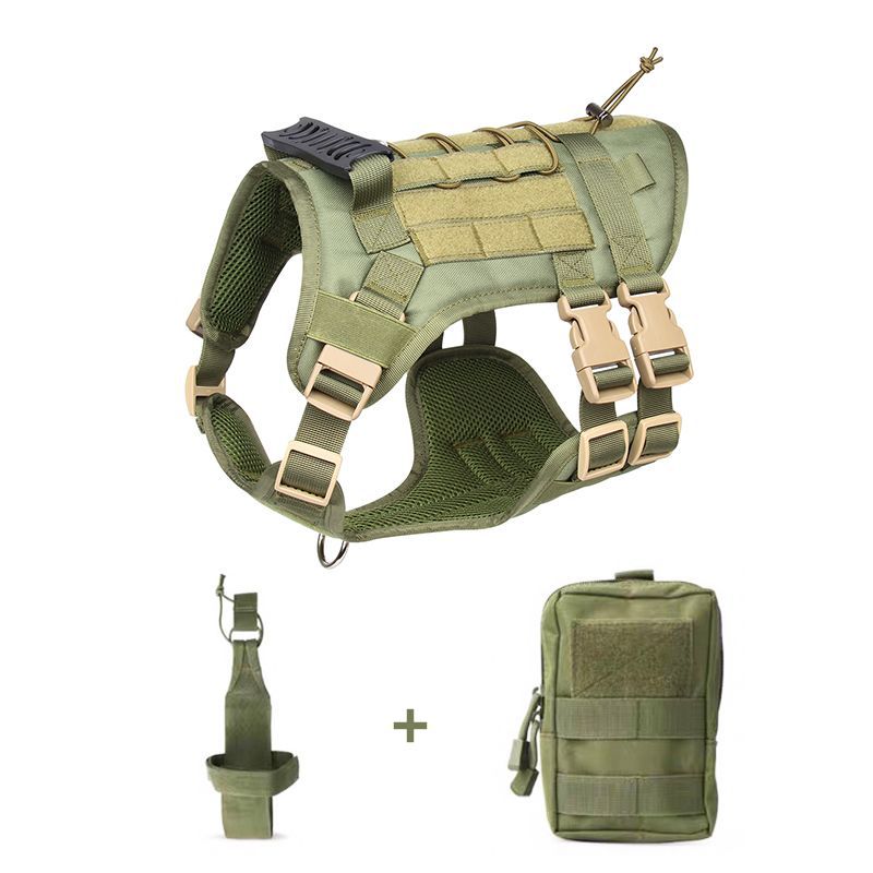 犬 ハーネス ミリタリースタイル 多機能戦術犬具セット