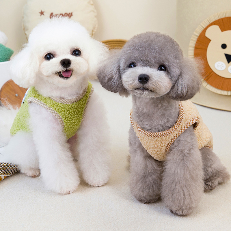 犬 ハーネス もこもこ ボア ハーネス
