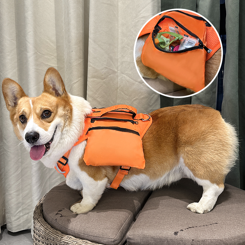 犬 ハーネス 収納機能付き 多機能アウトドアハーネス