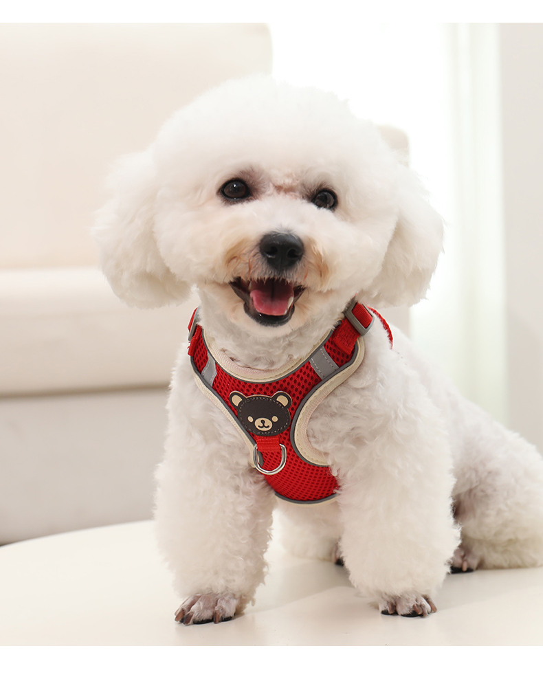 犬 ハーネス やわらか素材のクマさんハーネス