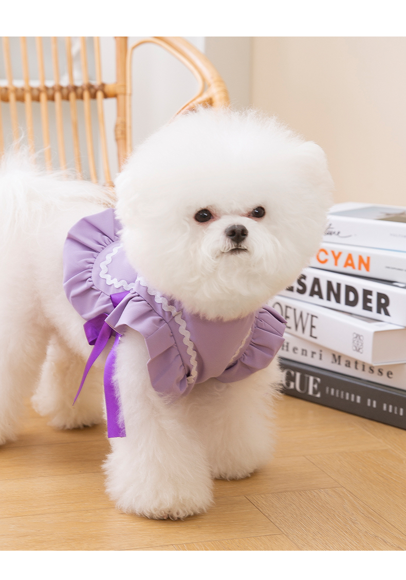 犬 ハーネス ふんわりメイド風リボンハーネス