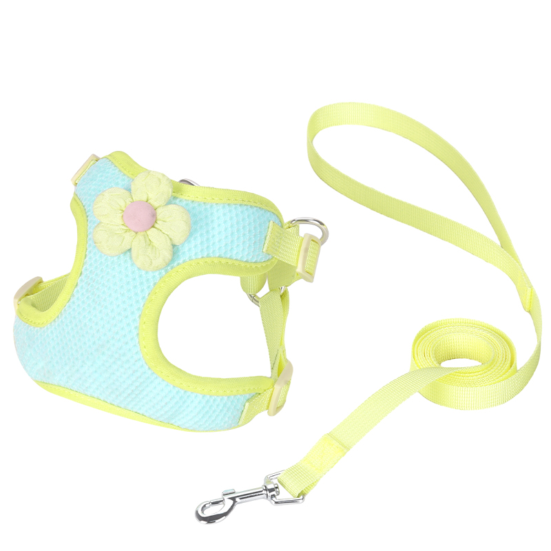 犬 ハーネス お花モチーフ かわいい小型犬用ハーネス