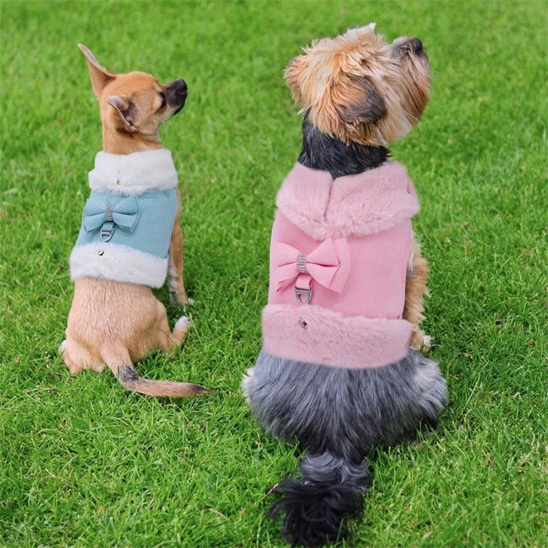 犬 ハーネス もこもこファー付きハーネス