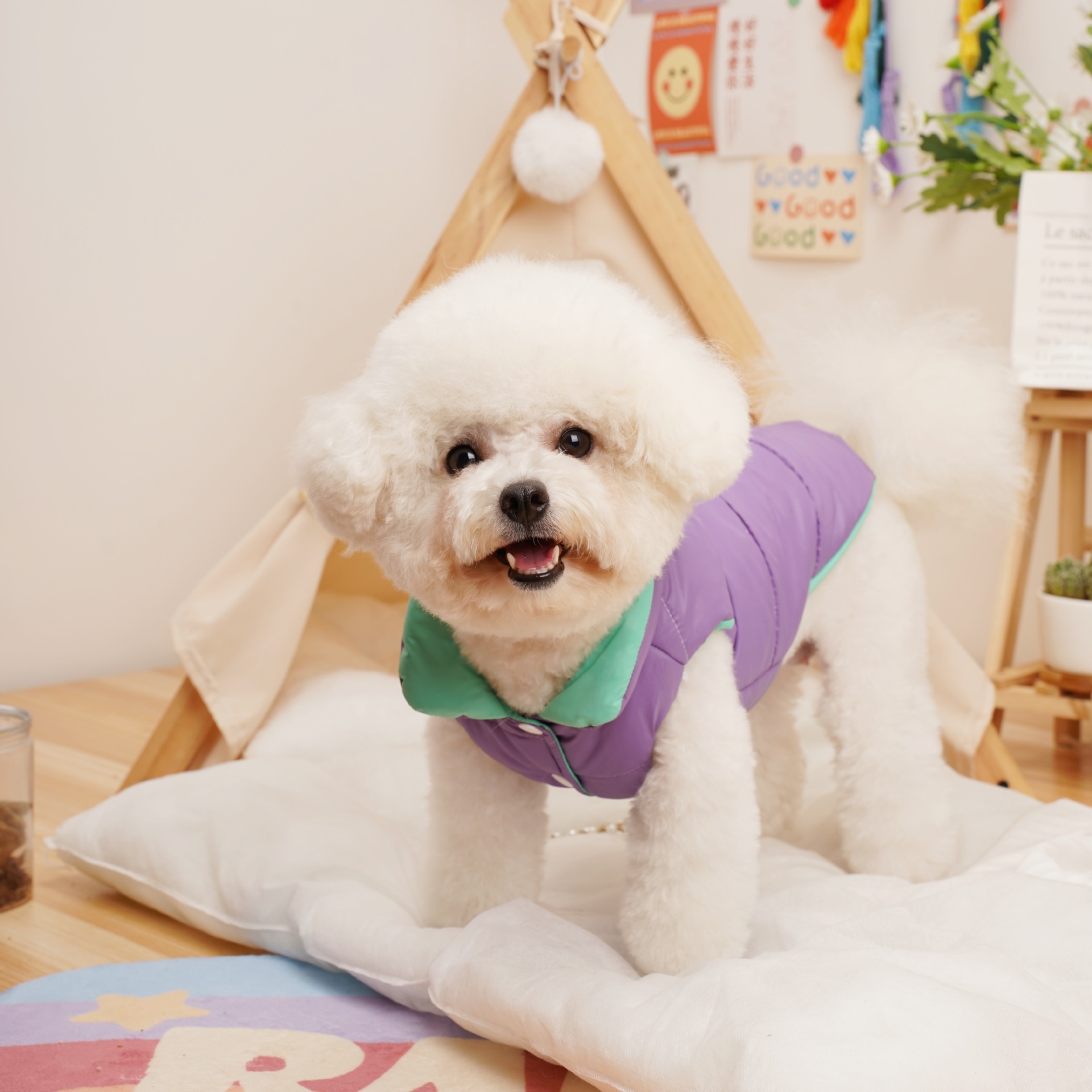 犬 ハーネス ふんわり中綿ベスト