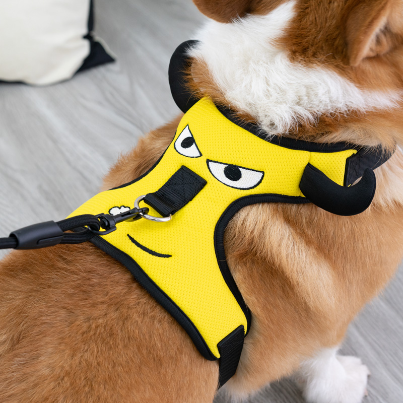 犬 ハーネス 表情豊かな怪物デザインハーネス