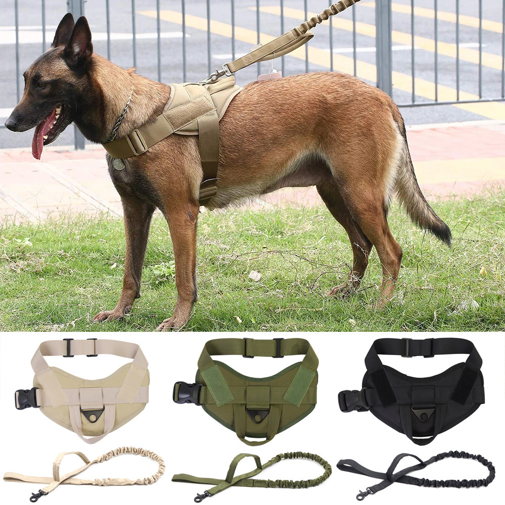 犬 ハーネス 耐久性抜群 軍用スタイルハーネス