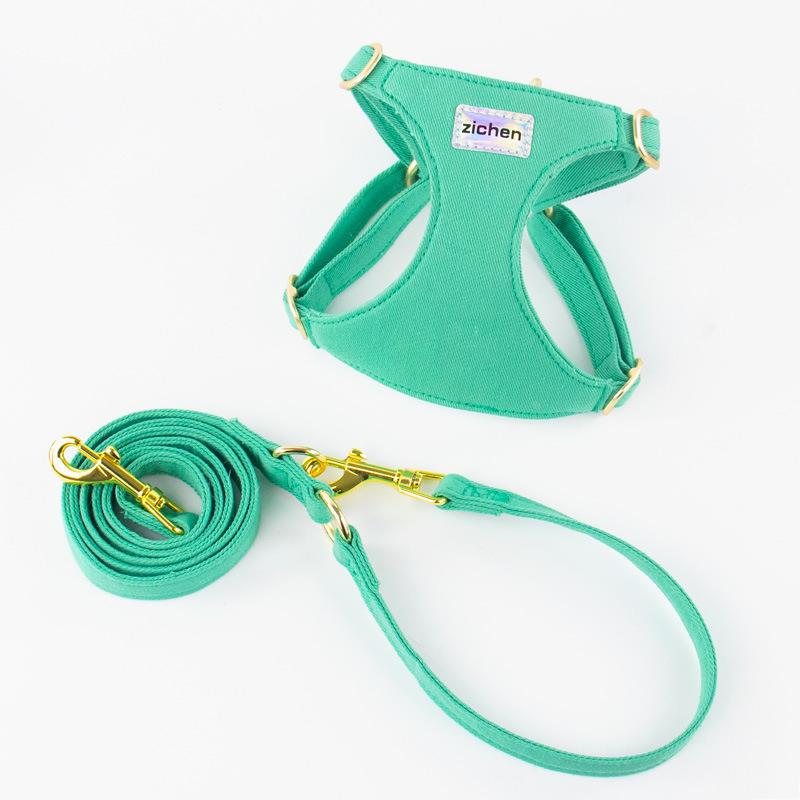 犬 ハーネス シンプル金具コットンベストハーネス