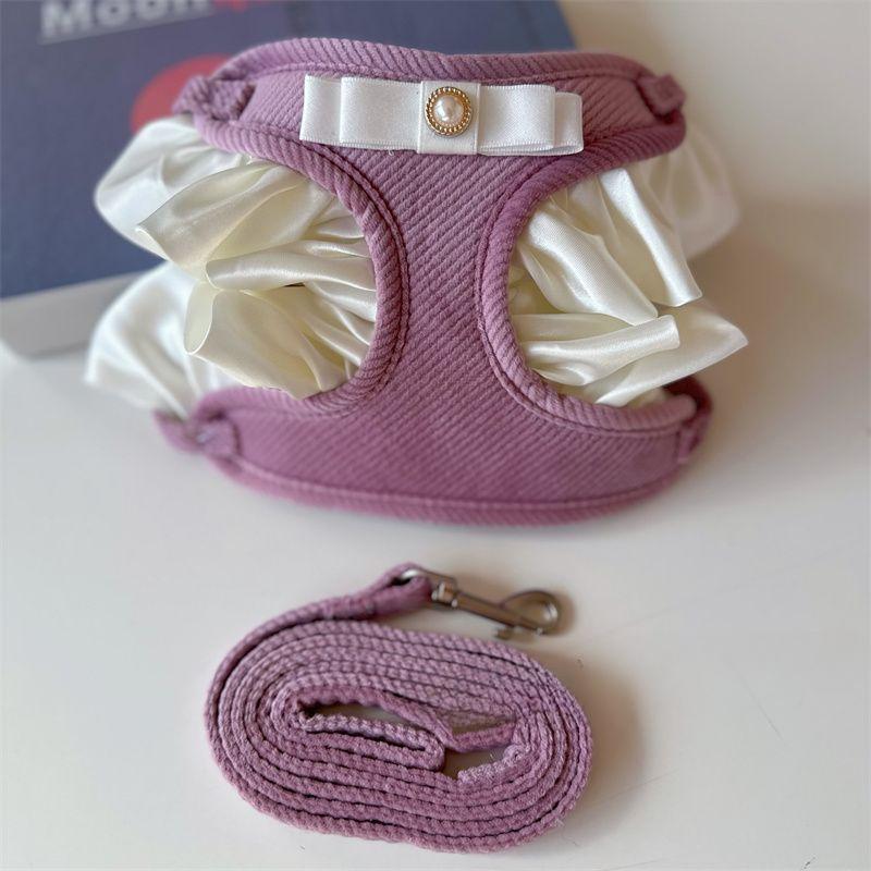 犬 ハーネス やさしさ包むフリル付きハーネス