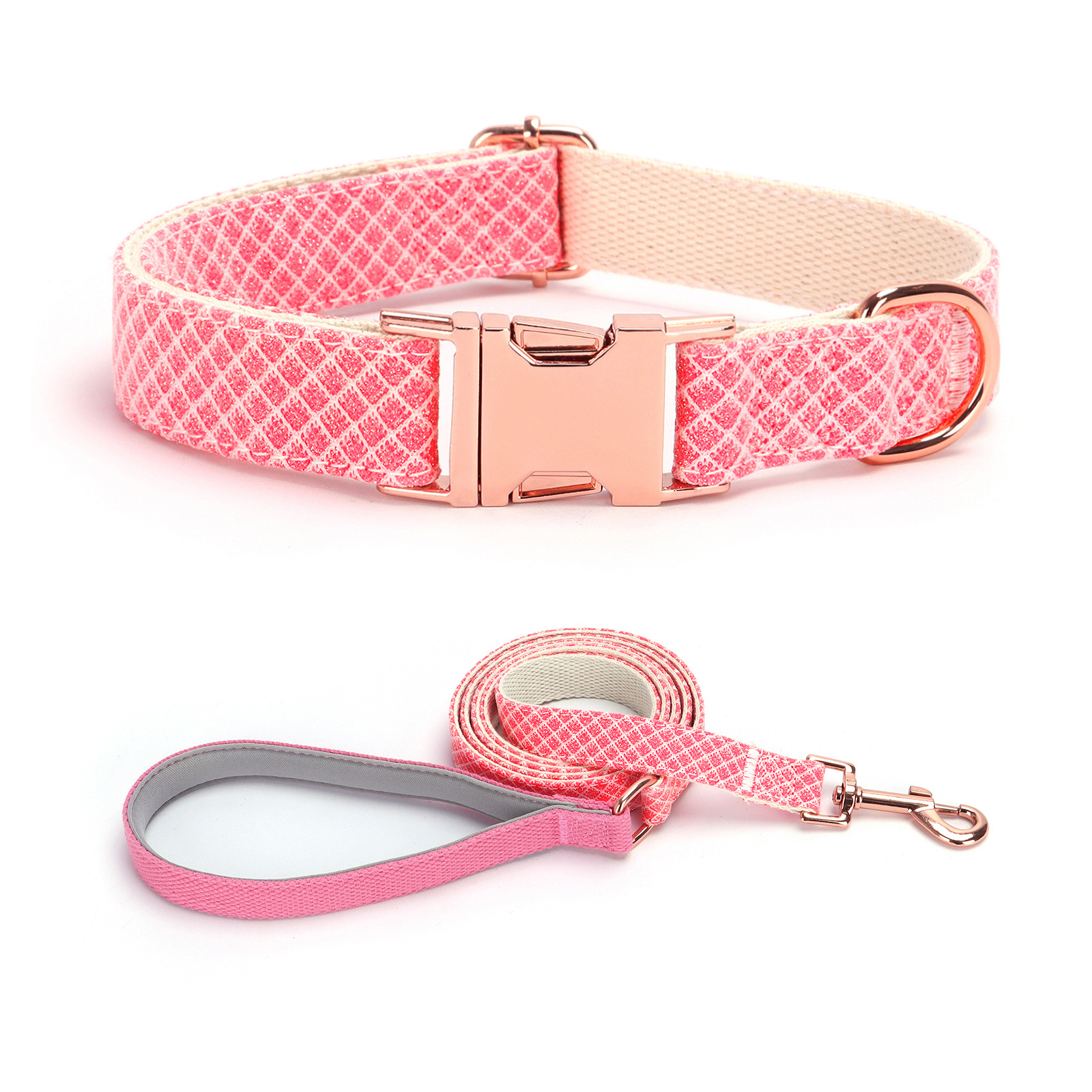 犬 ハーネス 上品な格子柄 ペット首輪シリーズ
