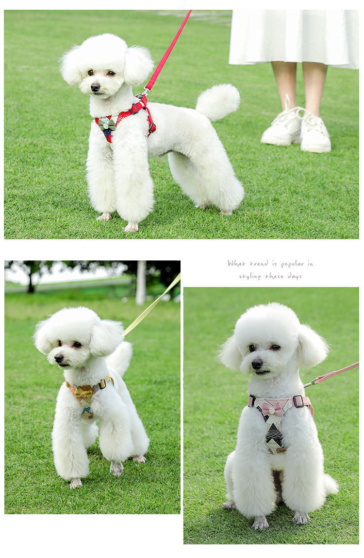 犬 ハーネス 上品リボンハーネス