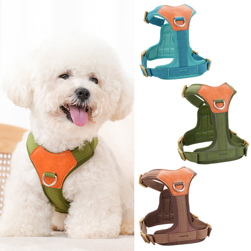 犬 ハーネス やさしい着け心地 メッシュ調ハーネス＆リードセット