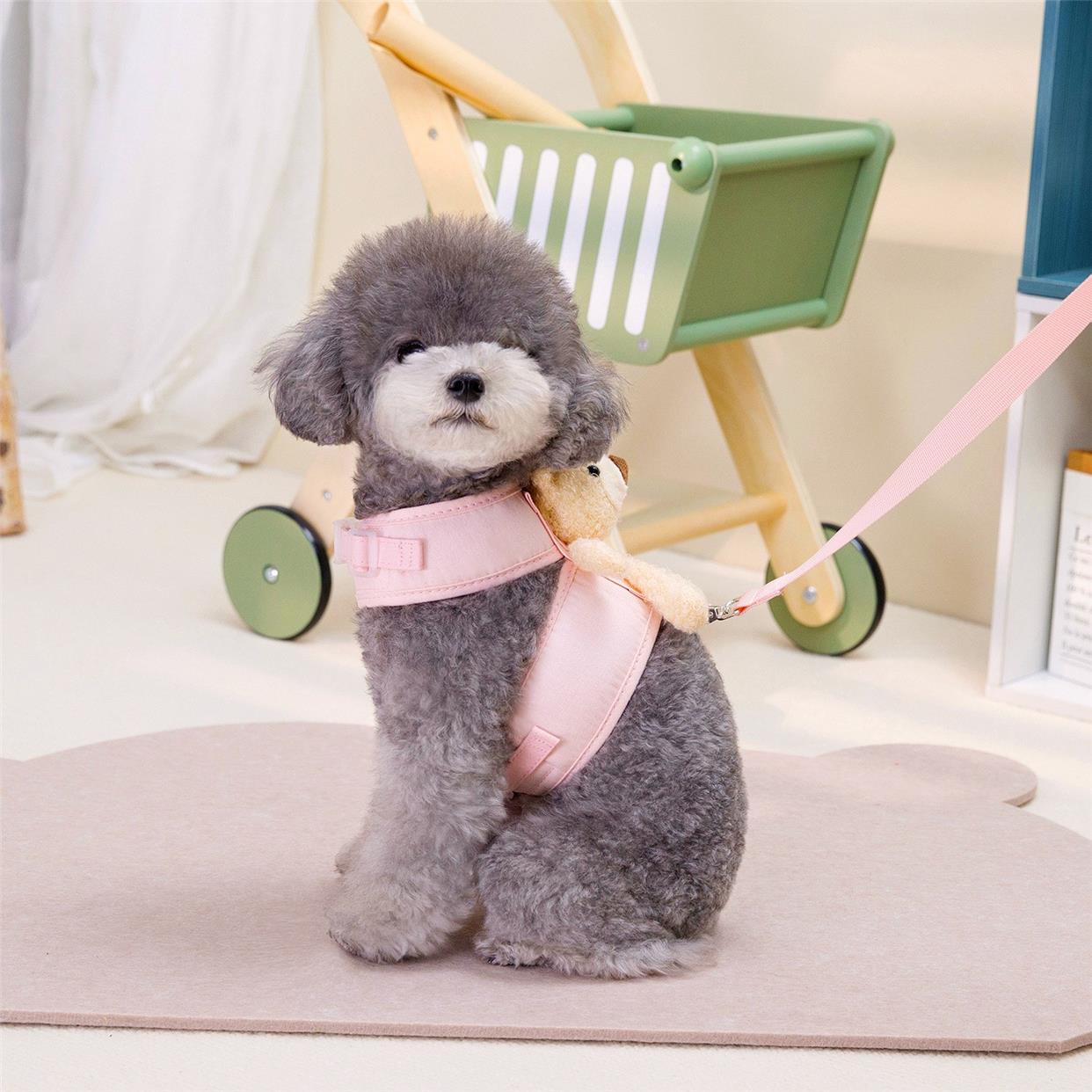 犬 ハーネス ふわもこベアーハーネス