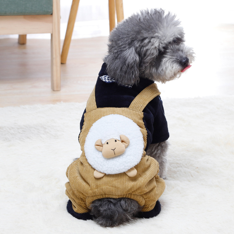 犬 ハーネス もこもこ羊さん着ぐるみハーネス