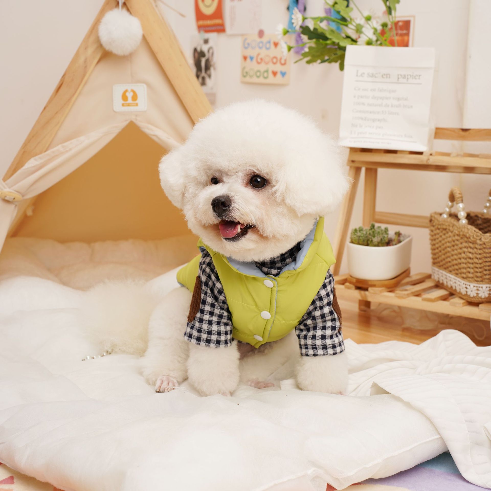犬 ハーネス ふんわり中綿ベスト