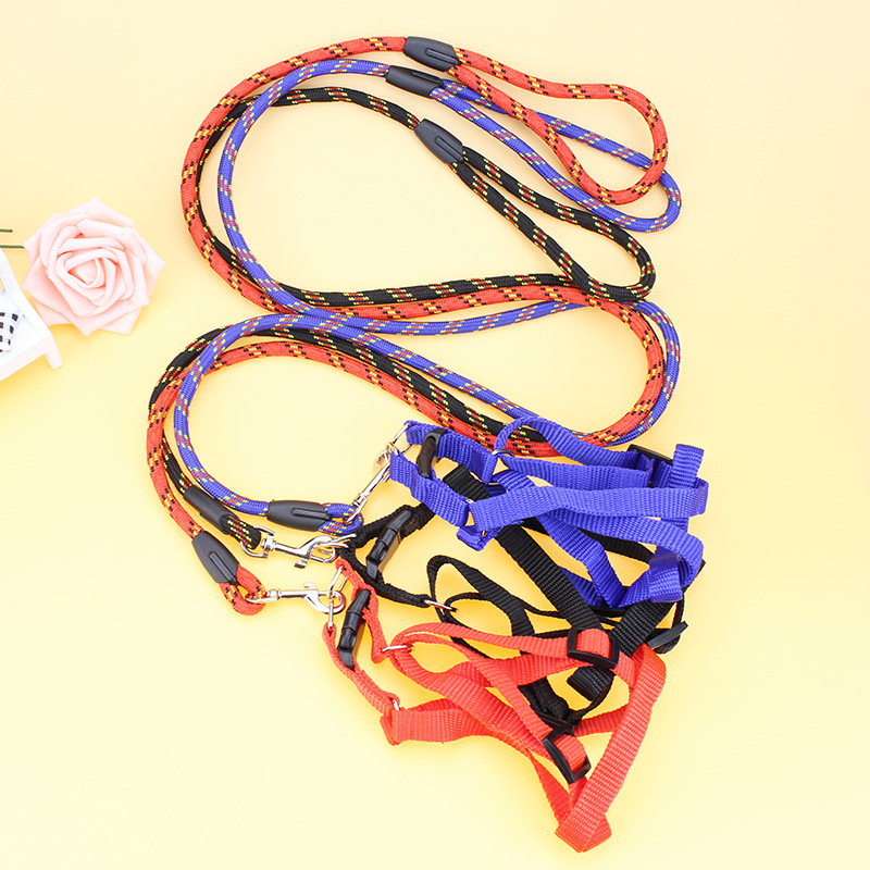 犬 ハーネス ロープ編みペット用ハーネス