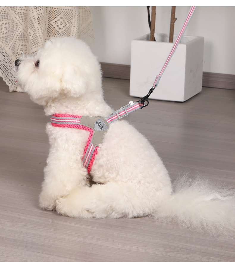 犬 ハーネス シンプルストライプ メッシュハーネス