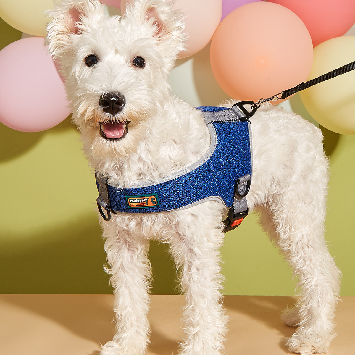 犬 ハーネス やさしい肩あて付きメッシュハーネス