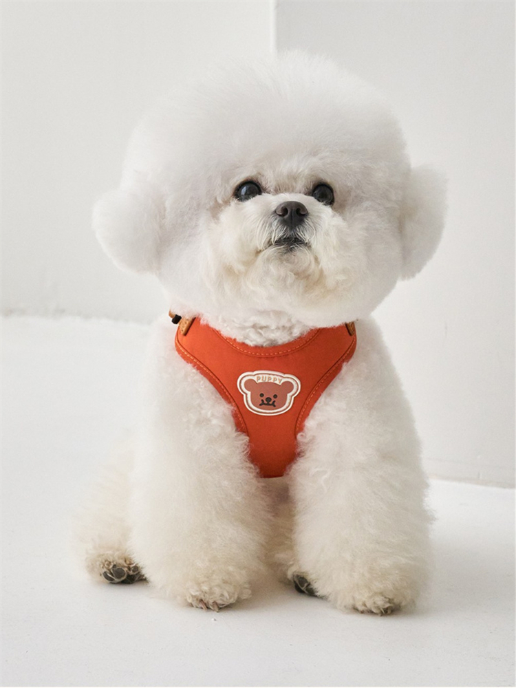 犬 ハーネス くまモチーフ ふわふわハーネス