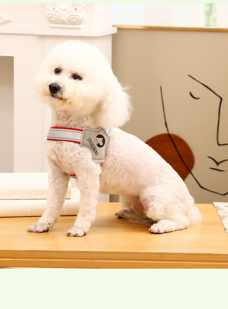 犬 ハーネス 上質な軽やかさ ふわもこハーネス