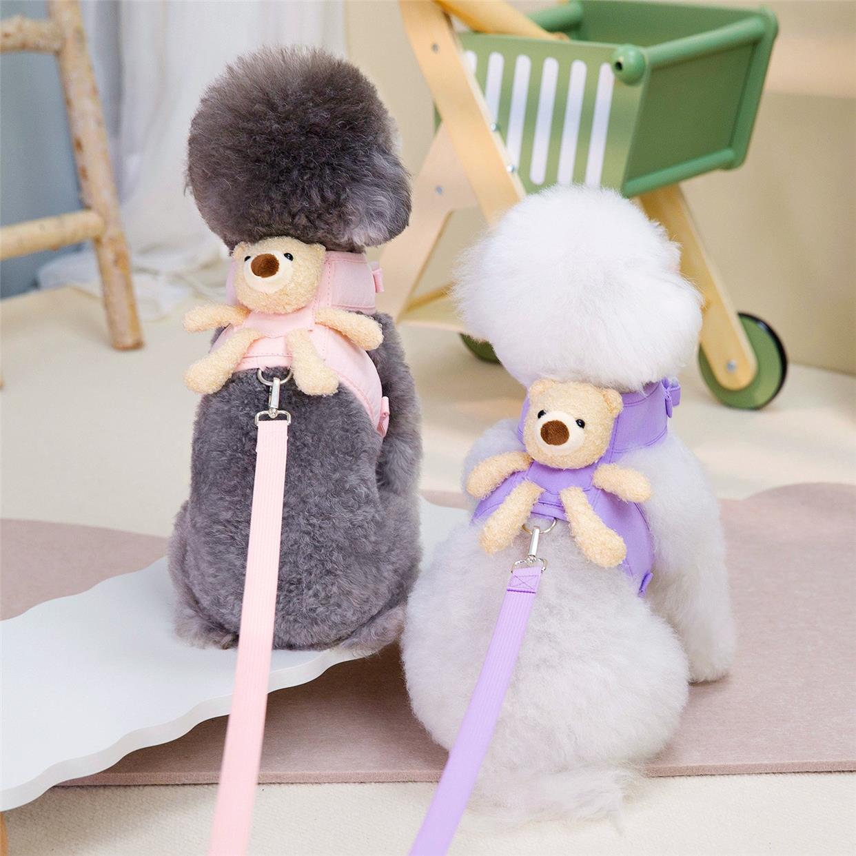 犬 ハーネス ふわもこベアーハーネス