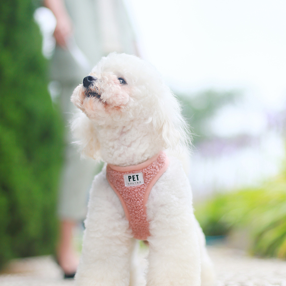犬 ハーネス もこもこ素材のやさしい装着ハーネス