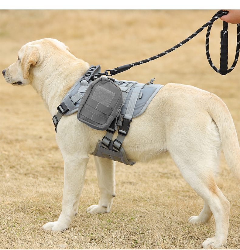犬 ハーネス アウトドア用多機能ミリタリーハーネス