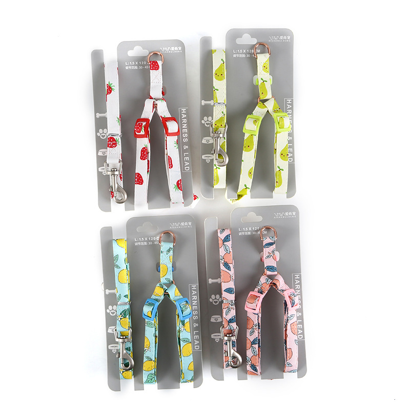 犬 ハーネス フルーツガーデン ペット用ハーネスセット