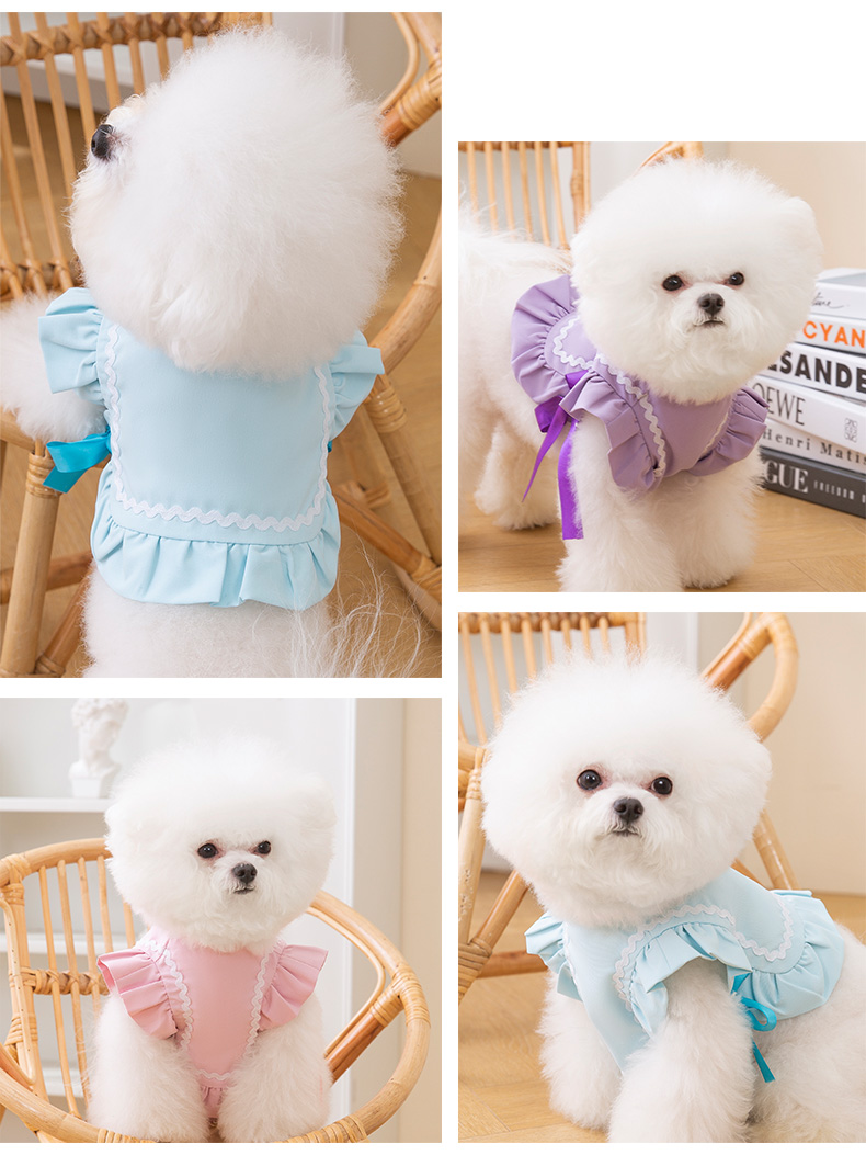 犬 ハーネス ふんわりメイド風リボンハーネス