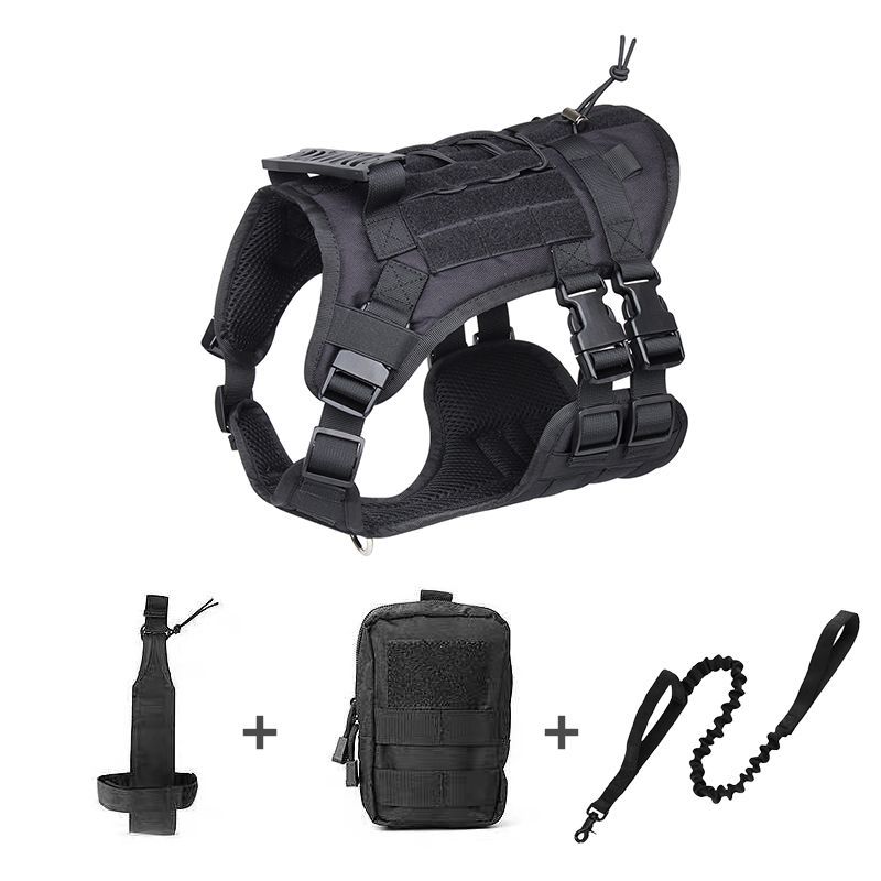 犬 ハーネス ミリタリースタイル 多機能戦術犬具セット